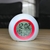 Relogio Despertador Redondo Verde Digital Led Colorido Alarme De Cabeceira