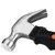 Martelo Mini 16cm 6'' Com Cabo Curto Emborrachado Martelinho Pequeno Antideslizante - Global Reparos