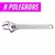 Chave Inglesa Ajustavel de Aço 12 Pol, 10 Pol, 8 Pol, 6 Pol Profissional - comprar online