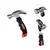 Martelo Mini 16cm 6'' Com Cabo Curto Emborrachado Martelinho Pequeno Antideslizante