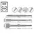 KIT Ponteiro e 2 Talhadeiras SDS Plus 25 cm - comprar online
