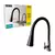Torneira Premium Gourmet Cozinha Mesa Bancada Pia Flexível Preta Metal + Abs Super registente