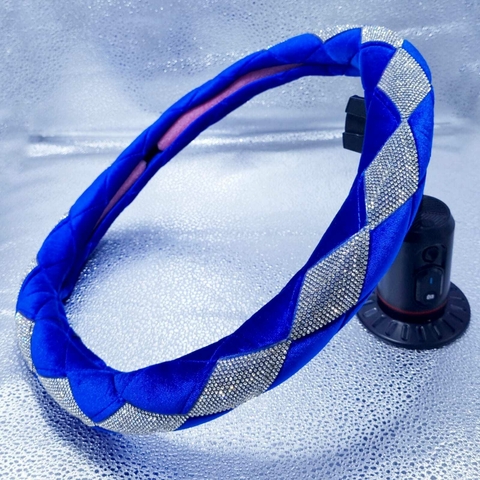 Cubre Volante Aterciopelado Formato Diamante