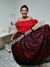 Conjunto Pomba Gira Cintia Vermelha com preto - comprar online