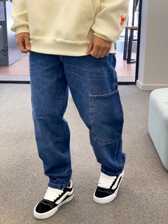 PANTALON JEAN MOM CARGO HOBOT
