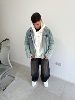 CAMPERA JEAN OXIDO CELESTE - deltastreet
