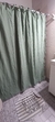 CORTINA DE BAÑO - GASA VERDE SECO