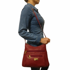 Bolsa Feminina Direto de Fábrica Transversal TopGrife Atacado Couro (LUref07) - loja online
