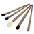 Kit com 5 Pincéis Gold Para Maquiagem Miss Frandy - comprar online