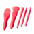 Kit com 5 Pincéis Rosa Deluxe Powder Sxy - comprar online