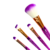 Kit com 4 Pincéis Sereia - Bella Maquiagem Store | Loja on-line de Maquiagem e Skincare