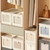 Caja Plegable con Tapa - Tamaño Mediano, Estilo Japonés en Beige