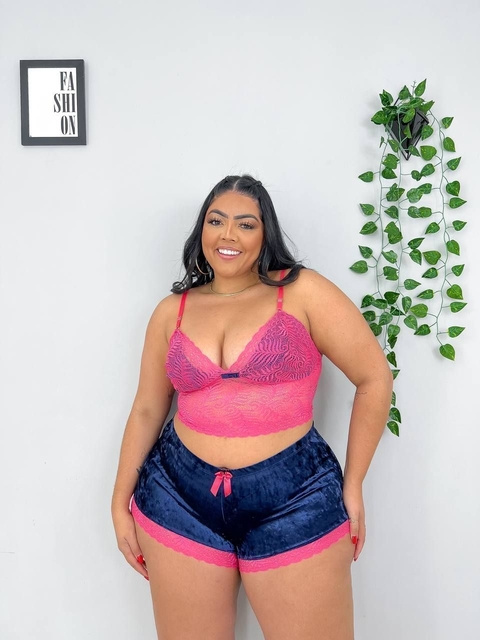 BABY DOLL VELUDO PLUS SIZE
