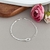 Pulseira amorzinho 2 fios Pipoca e metade Bolinha Prata 925
