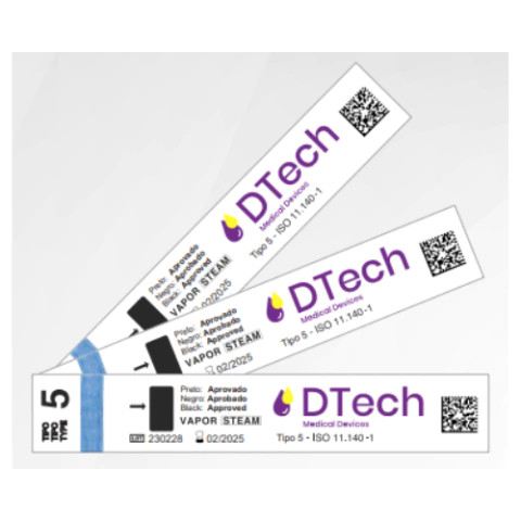 Indicador Químico Tipo Integrador Classe V DT-500-250 - DTECH MEDICAL DEVICES