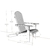 Juego de 2 Sillones Adirondack + Mesa PLegable en internet