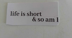 Sticker frase