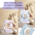 Invitación de Baby Shower Osito de Peluche, Luna y Estrellas Plantilla de Invitación de Baby Shower, Actual Descarga Plantilla editable CANVA español