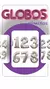 Globo N° Plateado 16" (X5 Unidades )