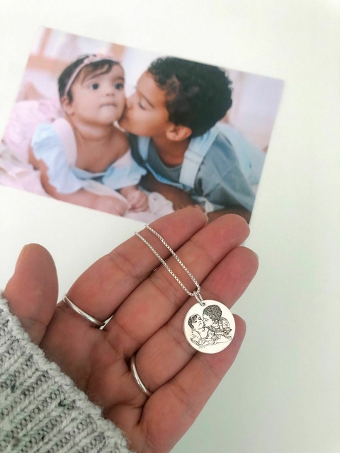 Colar Fotografia em Medalha - comprar online