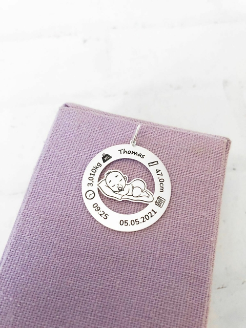 Colar Mandala Personalizada – Nascimento - comprar online