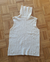 Chaleco de lana con cuello polera crudo