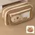 Capivara Cartoon Papelaria Holder Bag com broches, saco de lápis de grande capa