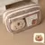 Capivara Cartoon Papelaria Holder Bag com broches, saco de lápis de grande capa