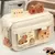Capivara Cartoon Papelaria Holder Bag com broches, saco de lápis de grande capa
