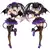 Coreful DATA A LIVE IV Figura Anime Action Figure, Sexy Diabo Roxo, Kurumi Tokis