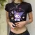 Camisa engraçada dos desenhos animados T para mulheres, Kuromi Kawaii, Top reco na internet
