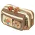 Capivara Cartoon Papelaria Holder Bag com broches, saco de lápis de grande capa