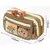 Capivara Cartoon Papelaria Holder Bag com broches, saco de lápis de grande capa