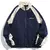 Jaqueta masculina e feminina Hip Hop Varsity, High Street, patchwork, bloco de c