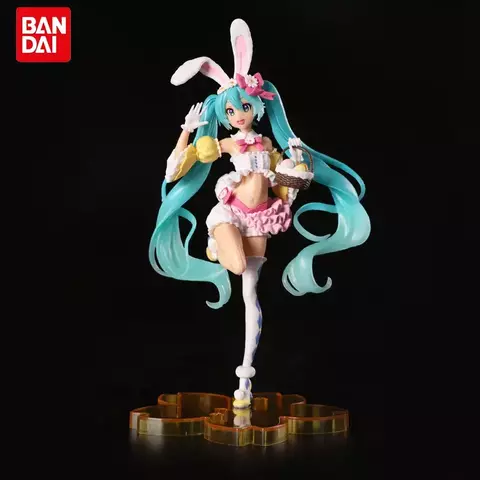 Figura de Anime Hatsune Miku, Boneca Modelo PVC Kawaii, Action Figures, Orelhas