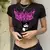 Camisa engraçada dos desenhos animados T para mulheres, Kuromi Kawaii, Top reco - Gato24