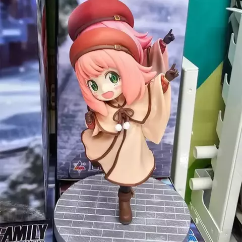 SPYATUREN-Figura Anime Branca para Crianças, Bonito Figura Kawaii, Boneca de Br