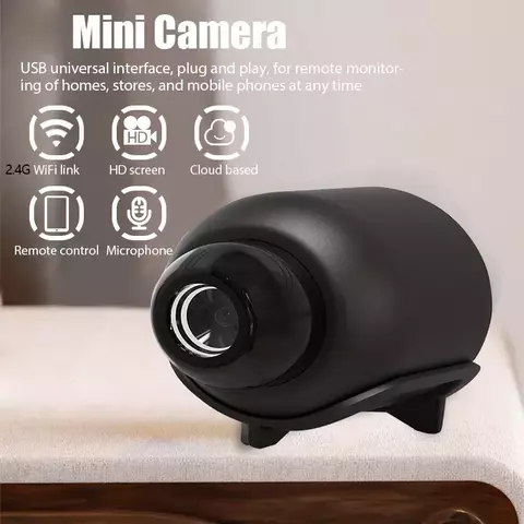 Mini Câmera 1080p – Visão Noturna, Leve e Portátil - comprar online