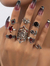 Juego 9 piezas anillos Góticos