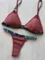 BIKINI GIULIA-MARRÓN Y ESTAMP. TURQUESA en internet