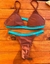 BIKINI GIULIA-MARRÓN Y TURQUESA