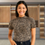 Blusa Luma Estampada – Xadrez Quadriculada Gola Média na internet