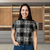 Blusa Luma Estampada – Xadrez Quadriculada Gola Média - Lojas Obsessão