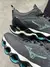 Tênis (Mizuno) Prophecy 13 Cinza/Azul - loja online