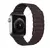 Pulseira de couro para Apple Watch Band, pulseira magnética, 44mm, 40mm, 45mm, - Flooter