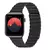 Pulseira de couro para Apple Watch Band, pulseira magnética, 44mm, 40mm, 45mm, - loja online