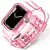 Sport Clear Band and Case para Apple Watch, Strap Silicone Transparente, iWatch - Flooter