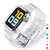 Sport Clear Band and Case para Apple Watch, Strap Silicone Transparente, iWatch