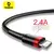 Baseus-Cabo USB para iPhone, Linha de Dados de Carregamento Rápido 2.4A, iPhone na internet