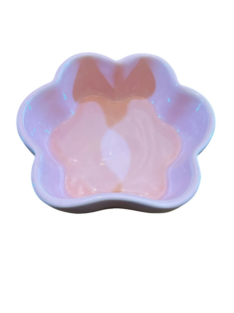 Comedouro decorativo pata - Rosa